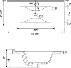 Iddis Тумба с раковиной Oxford 100 белая – фотография-11